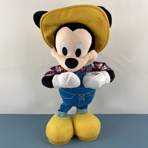 Disney Farmer Mickey Mouse E-I-O Singing and Dancing 15&quot; Animatronic Plush Toy - £10.62 GBP