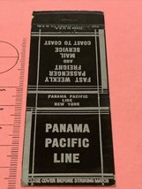 Front Strike Matchbook Cover Panama Pacific Line  New York  Coast To Coa... - £9.69 GBP