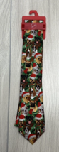 Men&#39;s Celebrate Together Holiday Tie Dogs In Santa Hats Christmas NEW - £14.91 GBP