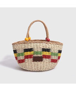 &quot;The Tiscit and Tastic&quot; Picnic Basket style handwoven handbag - $1,134.76 MXN