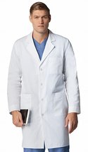 White Unisex Poly Lab Coat (XLarge) - £19.65 GBP