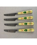 Vintage  Bakelight Handle Lot Of 4 Stainless Steel Dinner Knives - $319.69 MXN