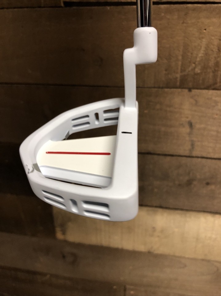 DEMO RH White PowerBilt Black TPS 2.0 Golf Putter Mallet Style 34" 5579-WTPS Item image 7