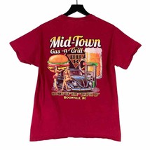 Booneville NC Gas N Grill Shirt Men&#39;s M Vintage Retro Roadside Diner Tee Casual - £19.49 GBP