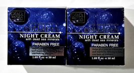 2 Pack Dead Sea Collagen Night Cream Anti Aging Formula 1.69oz - £21.57 GBP