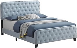 Coaster Home Furnishings Littleton Eastern King Tufted Upholstered Bed Delft - $577.99