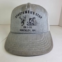 Vintage Sportsmen’s Stop Hinckley MN Trucker Hat Mesh Snapback Cap Foam Rot - $14.95