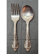 Holmes &amp; Edwards Silver Plate IS DeepSilver Deep Silver Fork &amp; Spoon Chi... - £11.58 GBP