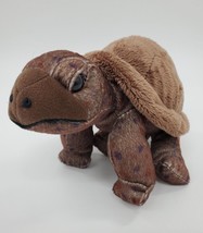 8&quot; Wild Republic Realistic Brown Tortoise Turtle Plush Stuffed Animal Toy B311 - £7.89 GBP