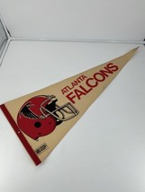 Vintage ATLANTA FALCONS NFL Football Helmet SOUVENIR Flag PENNANT - $9.46