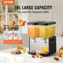 Commercial Beverage Dispenser 18L x 2 Tanks Cold Juice Ice Drink Dispenser - $468.26