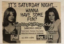 Saturday Night Special TV Guide Print Ad Yasmine Bleeth Laura Leighton TPA10 - £4.61 GBP