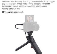 Mini Shooting Grip vlog Camera Grip for Sony Vlogger Grip for Sony ZV1 R... - $44.43