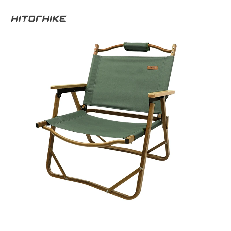 Hitorhike outdoor glamping furniture portable wood grain aluminum folding - £148.04 GBP