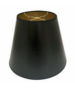 Royal Designs Lamp Shade Deep Empire Hardback Shade Black Parchment Gold... - £27.52 GBP+