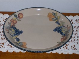 Home &amp; Garden Party Italian Fruit Oval Platter Stoneware Plate Pottery  - $34.99