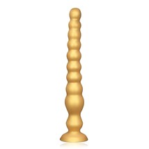 Long Anal Beads Plug With Strong Suction Cup, Soft Silicone Butt Plug Th... - £32.25 GBP