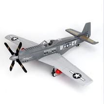 WW2 P-51 Fighter Aircraft Building Blocks Set Military MOC Bricks DIY Model Toys - £27.75 GBP