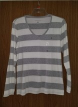 Tommy Hilfiger Women&#39;s VNeck, Cotton, L/Sleeves Tee, Sz XL(US)NWT.100% A... - $24.99