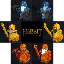 12PCS LOTR The Hobbit Lonely Mountain Armored Dwarfs Army Minifigures Br... - £17.41 GBP