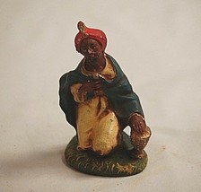 Vtg. Chalk Manger Nativity Scene Wiseman 3 Figurine Replacement Chalkware Italy - £13.44 GBP