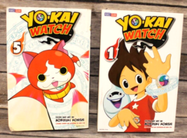 YO-KAI WATCH, Vol. 1 &amp; 5 Set of 2 paperback books Konishi, Noriyuki-  Very Good - $13.06