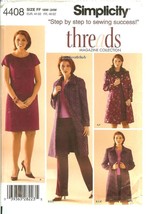 Simplicity 4408 Women&#39;s/Petite Coat Dress Skirt Pattern 18W,20W,22W,24W ... - £9.99 GBP