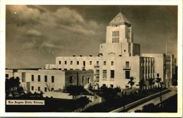 RPPC Public Library Building Los Angeles California CA UNP Postcard D4 - £4.08 GBP