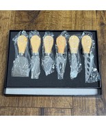 6-Pc. Cheese Knife Set Wood Handles - $276.80 MXN