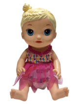 Hasbro 2016 Baby Alive Face Paint Blonde Doll Comes with 1 Dress &amp; 1 Diaper - £13.32 GBP