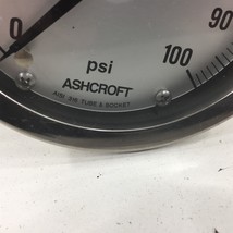 Ashcroft 0-100PSI Pressure Gauge Q-586 Back Mount 4&quot; - £39.32 GBP