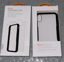 Rekio Transparent Clear Black Drop Protection Phone Back Case For Apple iPhone X - £6.80 GBP