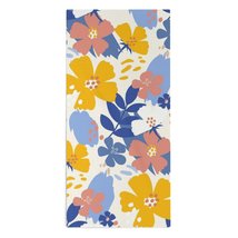 Mondxflaur Watercolor Flowers Hand Towels for Bathroom Hair Absorbent 14x29 Inch - £10.27 GBP