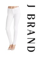 J Brand Women&#39;s White High-Rise Stretch Skinny Jeans Denim Pants Size 28 - £62.34 GBP