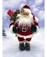 Vintage Christmas Santa Claus Doll Figurine Ornament 9&quot; - $24.75