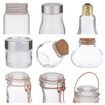 Glass Jar Various Sizes Styles New - £2.76 GBP+