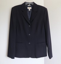 Talbots Wool Suit Skirt 10 Jacket 12 Set Blue Made in U.S.A. Vintage - £78.30 GBP