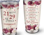 50Th Birthday Gifts for Women Stainless Steel Tumbler/Cup 20Oz 1PC - £18.62 GBP