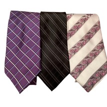 Set of 3 Missionary Ties Men&#39;s Ties New Purple Colors - £13.54 GBP