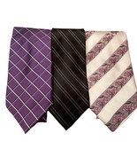 Set of 3 Missionary Ties Men&#39;s Ties New Purple Colors - $17.28