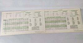 Vintage Strat-O-Matic Pro Football Board Game 1968 Replacement X-Chart Lot 2 - £15.68 GBP