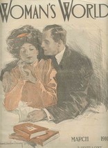 Woman&#39;s World Magazine March 1910 Howard Chandler Christy Cover  - £21.80 GBP