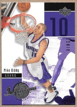 2002-03 Upper Deck Inspirations #72 Mike Bibby Sacramento Kings - $1.99