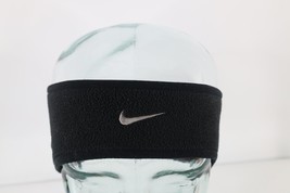 Vintage Nike Travis Scott Mini Swoosh Winter Fleece Headband Ear Cover Black - £31.10 GBP