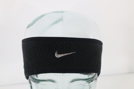 Vintage Nike Travis Scott Mini Swoosh Winter Fleece Headband Ear Cover Black - £29.55 GBP