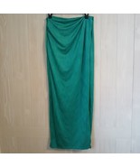 SuperDown Womens Size L Teal Sexy Slit Maxi Skirt - £31.11 GBP