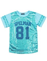 SPELMAN COLLEGE SEQUIN T-SHIRT HBCU COLLEGE TEE FOIL T-SHIRT  - £23.75 GBP