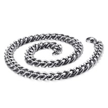 11mm Width Chunky Cuban Chains For Men Women 45cm--65cm Stainless Steel Chain Ch - £16.26 GBP