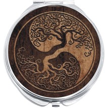 Yin Yang Tree Roots Compact with Mirrors - Perfect for your Pocket or Purse - £9.42 GBP