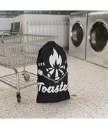 Custom Woven Campfire &#39;Let&#39;s Get Toasted&#39; Laundry Bag with Shoulder Strap - £25.10 GBP+